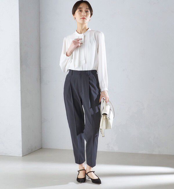 SHIPS for women「〈洗濯機可能〉サイドライン デザイン ストレッチ テーパード パンツ 24SS ◇」|その他|