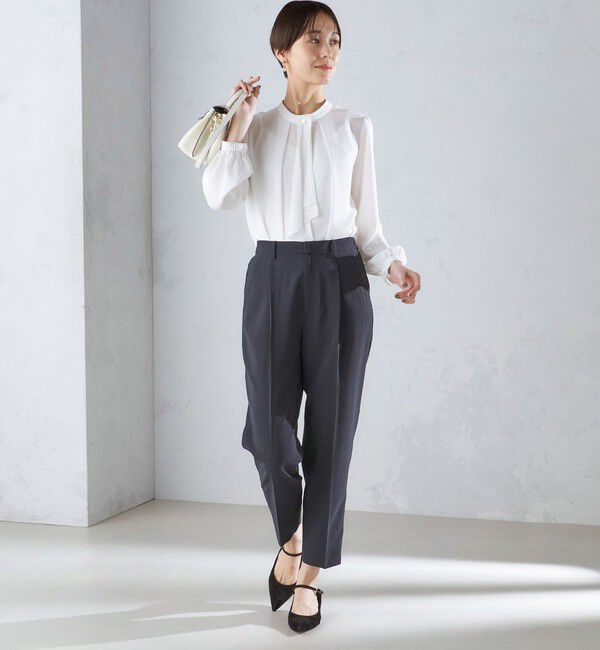 SHIPS for women「〈洗濯機可能〉サイドライン デザイン ストレッチ テーパード パンツ 24SS ◇」|その他|