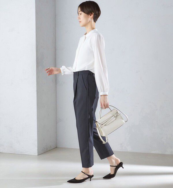 SHIPS for women「〈洗濯機可能〉サイドライン デザイン ストレッチ テーパード パンツ 24SS ◇」|その他|