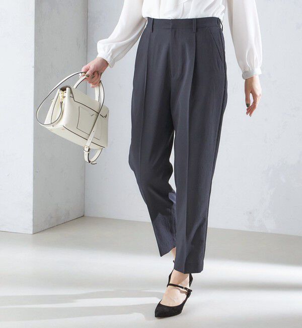 SHIPS for women「〈洗濯機可能〉サイドライン デザイン ストレッチ テーパード パンツ 24SS ◇」|その他|