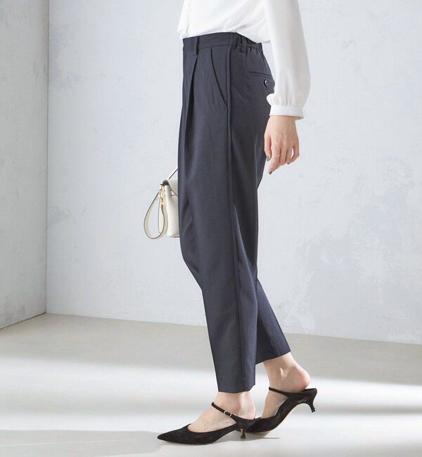 SHIPS for women「〈洗濯機可能〉サイドライン デザイン ストレッチ テーパード パンツ 24SS ◇」|その他|