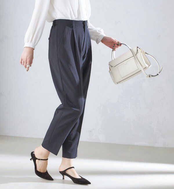 SHIPS for women「〈洗濯機可能〉サイドライン デザイン ストレッチ テーパード パンツ 24SS ◇」|その他|