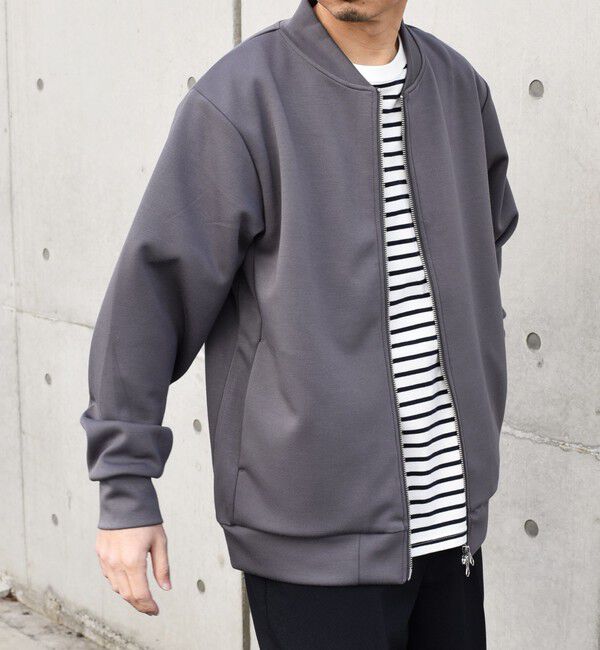 SHIPS any「SHIPS any: <洗濯機可能> カルゼ ポンチ ジップアップ ブルゾン◇」|ブルゾン・スタジャン|