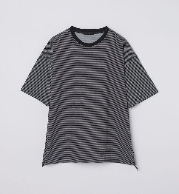 SHIPS「SHIPS:〈遮熱/UVカット/吸水速乾/接触冷感〉SHELTECH(R) マイクロボーダーTシャツ」|Tシャツ・カットソー|