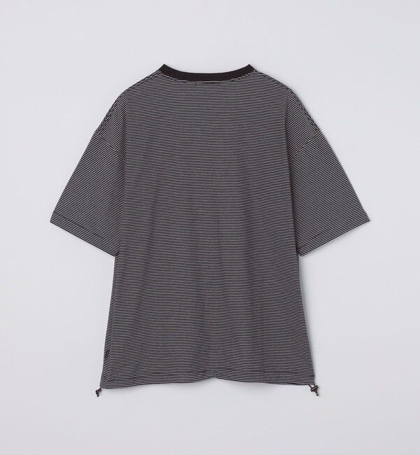 SHIPS「SHIPS:〈遮熱/UVカット/吸水速乾/接触冷感〉SHELTECH(R) マイクロボーダーTシャツ」|Tシャツ・カットソー|