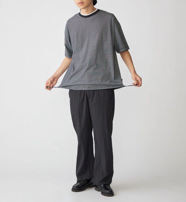 SHIPS「SHIPS:〈遮熱/UVカット/吸水速乾/接触冷感〉SHELTECH(R) マイクロボーダーTシャツ」|Tシャツ・カットソー|