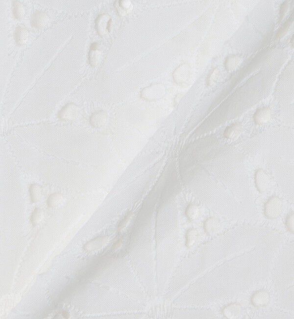 SHIPS「BENCH MARKING SHIRT: フラワーレース オープンカラー ショートスリーブ シャツ」|シャツ・ブラウス|