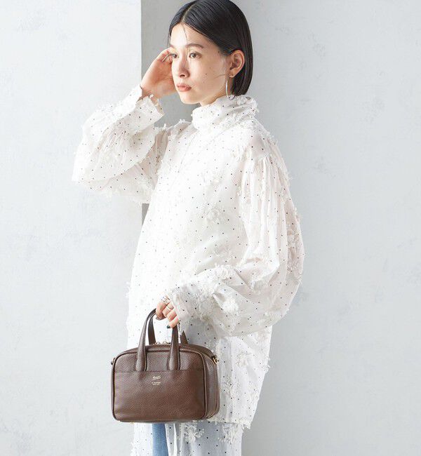 SHIPS for women「【SHIPS別注】crinkle crinkle crinkle:エンブロイダリー ドット ブラウス」|シャツ・ブラウス|