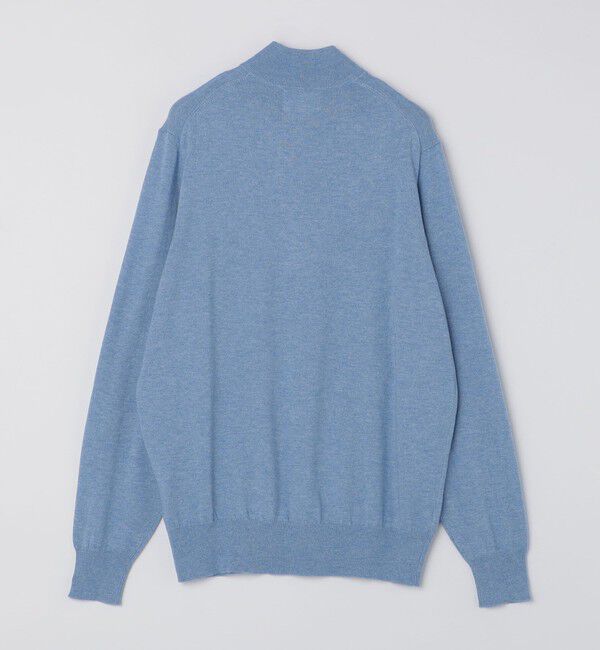 SHIPS「ALANPAINE 12ゲージ ウール/コットン クォータージップ モックネック ニット」|ニット・セーター|