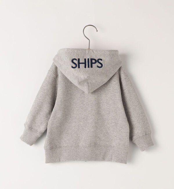 SHIPS KIDS「SHIPS KIDS:80～90cm / ロゴ フード ジップ パーカ」|パーカー|