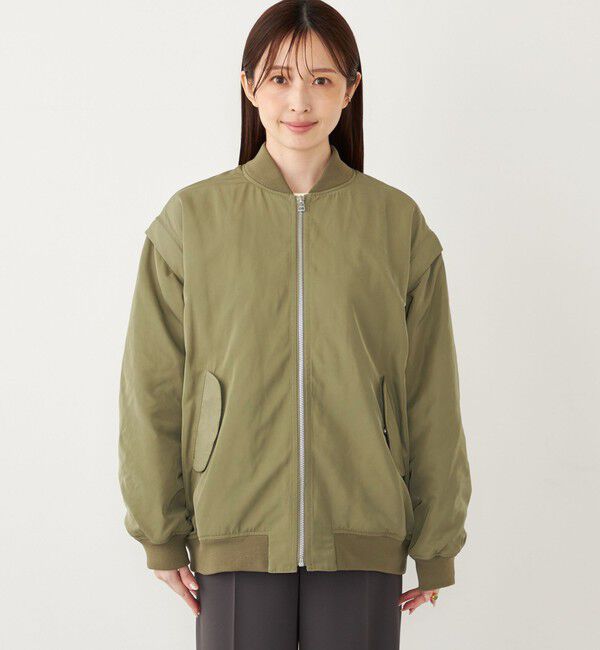 SHIPS Colors 「SHIPS Colors:〈手洗い可能〉2WAY MA-1」|ブルゾン・スタジャン|