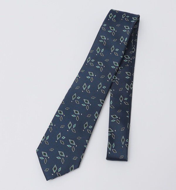 SHIPS Colors 「SHIPS Colors:シルク ジオメトリック ネクタイ」|ネクタイ・蝶ネクタイ|グリーン