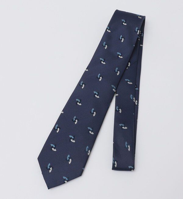 SHIPS Colors 「SHIPS Colors:シルク ジオメトリック ネクタイ」|ネクタイ・蝶ネクタイ|ダークブルー