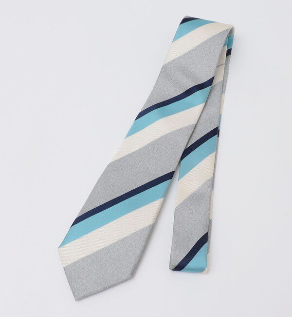 SHIPS Colors 「SHIPS Colors:シルク ストライプ ネクタイ 1」|ネクタイ・蝶ネクタイ|スカイブルー