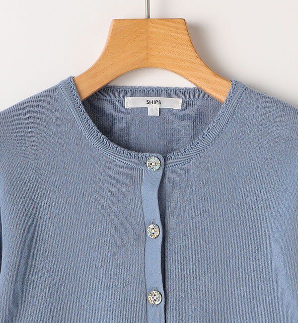 SHIPS KIDS「SHIPS KIDS:80～90cm / リバティ ニット カーディガン」|カーディガン|