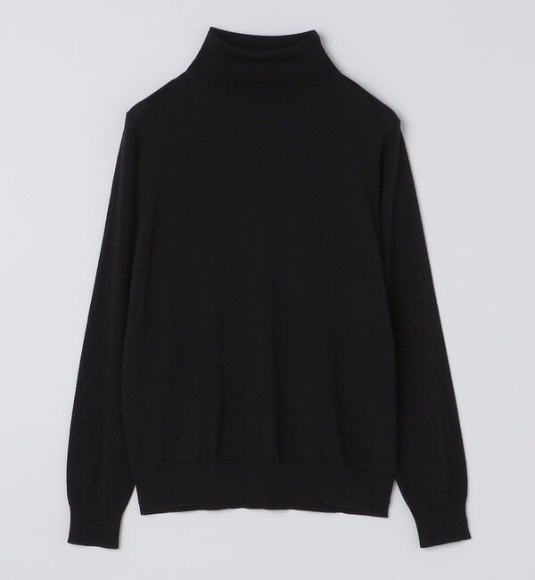 SHIPS「SHIPS:〈手洗い可能〉HANDFRAME 16ゲージ タートルネック プルオーバー ニット」|ニット・セーター|