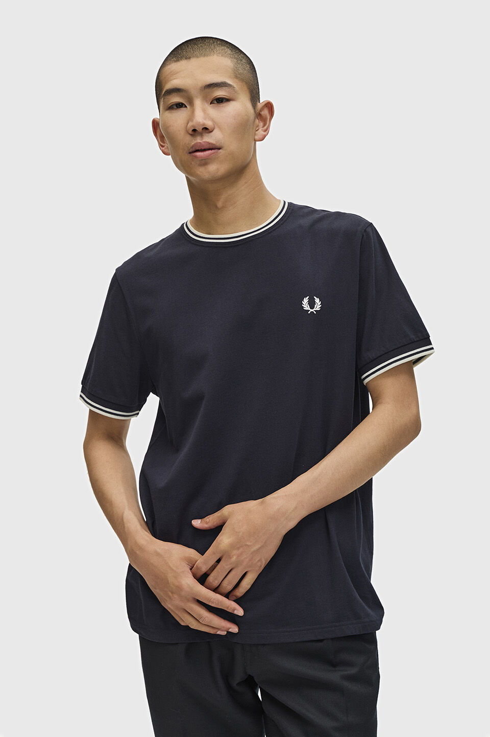 FRED PERRY 「Twin Tipped T-Shirt」|Tシャツ・カットソー|NAVY