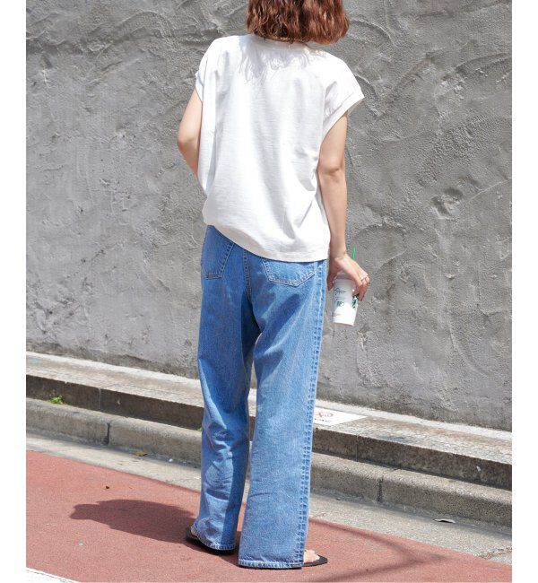 OUTDOOR PRODUCTS Usual Things「追加4 ULTライトデニムハイライズルーズ5PKT」|デニム|