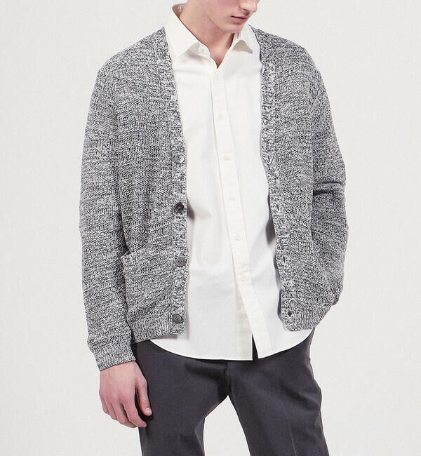 TOMORROWLAND MENS「ギマコットンリネン Vネックカーディガン」|カーディガン|