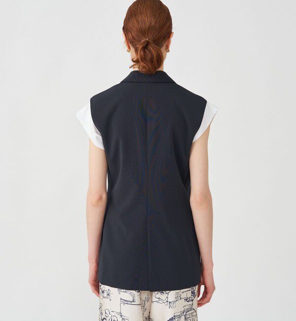 TOMORROWLAND collection「ドレイピーオックス ダブルブレストジレ」|ベスト・ジレ|