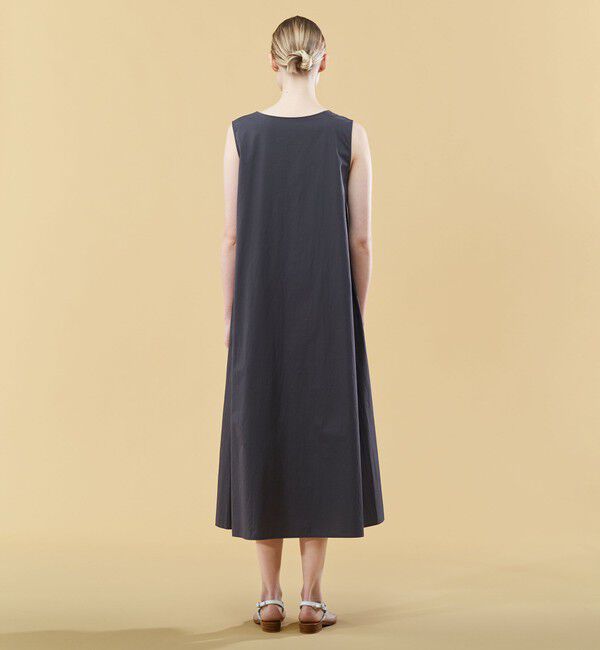 GALERIE VIE「コンパクトコットンツイル ノースリーブマキシワンピース」|ワンピース|