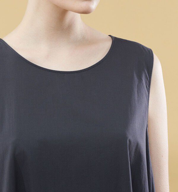 GALERIE VIE「コンパクトコットンツイル ノースリーブマキシワンピース」|ワンピース|