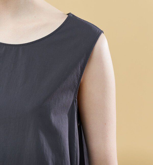 GALERIE VIE「コンパクトコットンツイル ノースリーブマキシワンピース」|ワンピース|