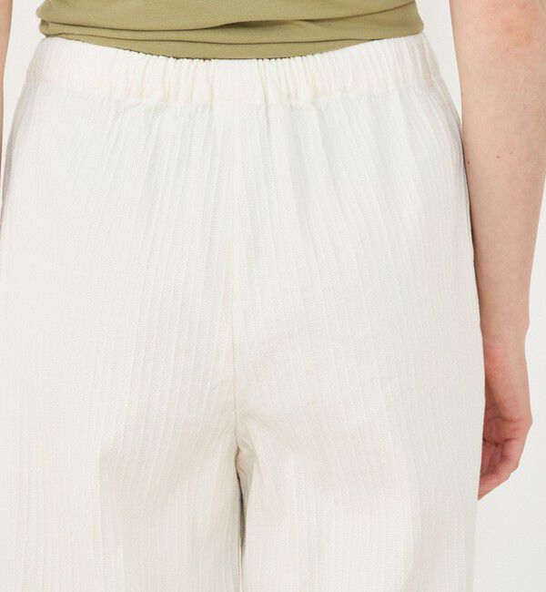 GALERIE VIE「コットンリネンストレッチ イージーワイドパンツ」|その他|
