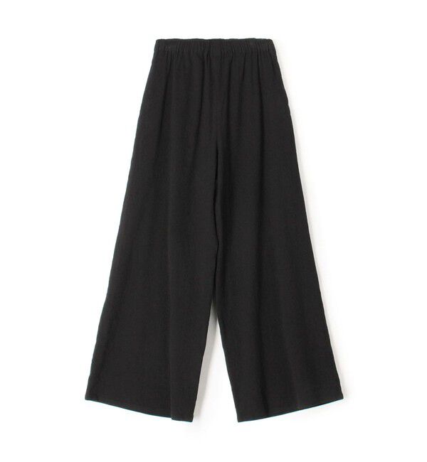 GALERIE VIE「コットンリネンストレッチ イージーワイドパンツ」|その他|19 ブラック