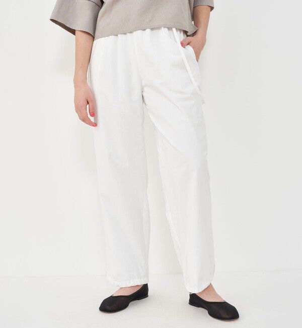 GALERIE VIE「コットンツイル イージーパンツ」|チノ|