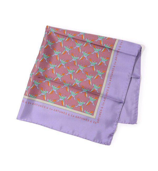 TOMORROWLAND GOODS「Artumes & Co シルク スカーフ」|バンダナ・スカーフ|76 パープル系