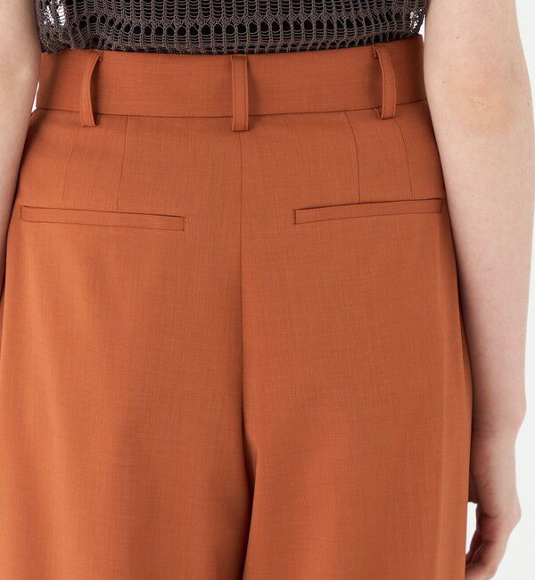 Ballsey「ポリエステルツイル ２タックスラックスパンツ」|スラックス|