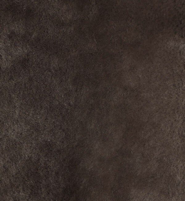 TOMORROWLAND GOODS「DES PRES ムートン Vネックコート」|ノーカラーコート|