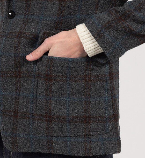 TOMORROWLAND MENS「ウォッシュドツイード シングルブレステッド 3Bジャケット」|テーラードジャケット|