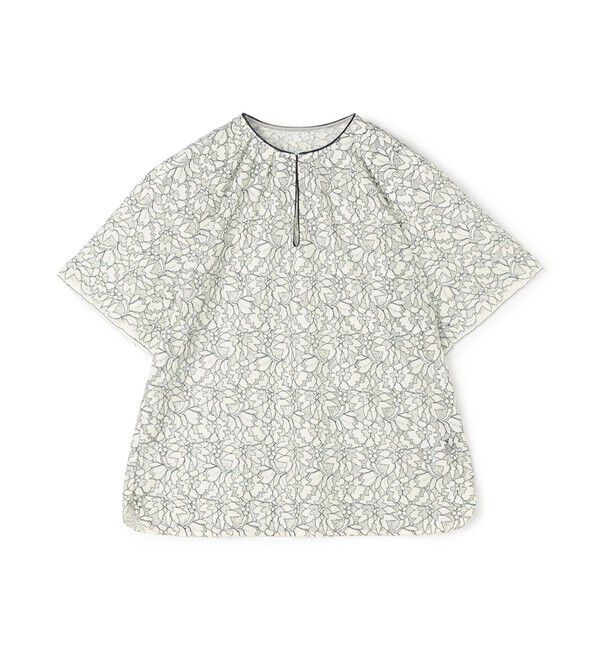 TOMORROWLAND collection「フラワーコードレース スキームネックブラウス」|シャツ・ブラウス|18 ホワイト系