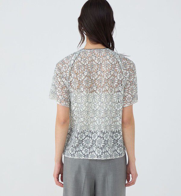 TOMORROWLAND collection「フラワーコードレース スキームネックブラウス」|シャツ・ブラウス|