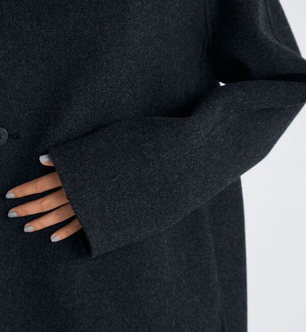 Edition「ウールカシミヤ ダブルフェイス ショートコート」|ピーコート|