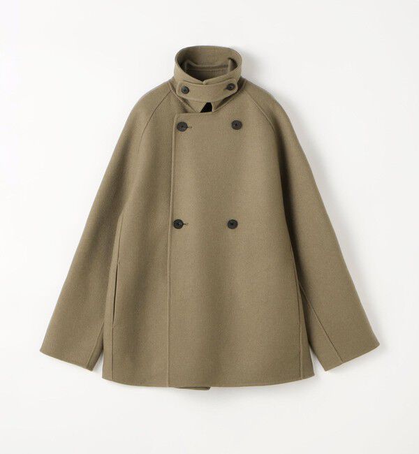 Edition「ウールカシミヤ ダブルフェイス ショートコート」|ピーコート|