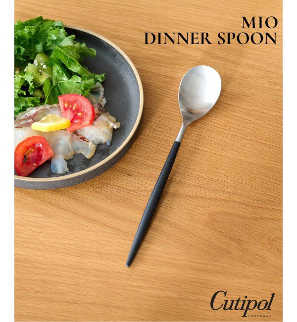 journal standard Furniture「【Cutipol/クチポール】 MIO DINNER SPOON BK*SV ディナースプーン」|食器・キッチングッズ|ブラック