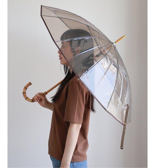 Plage「TRADITIONAL WEATHERWEAR  CLEAR UMBRELLA BAMBOO 傘」|傘|