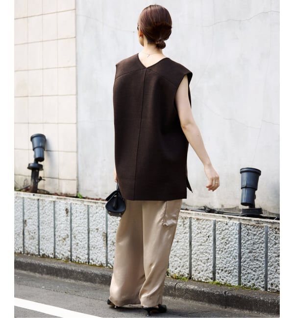 SLOBE IENA「《追加》ダブルフェイスニットベスト」|ベスト・ジレ|
