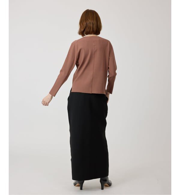 VERMEIL par iena「Room no.8 BLACK ルームエイト ブラック Needle Snap カーディガン BR8KN-264」|カーディガン|