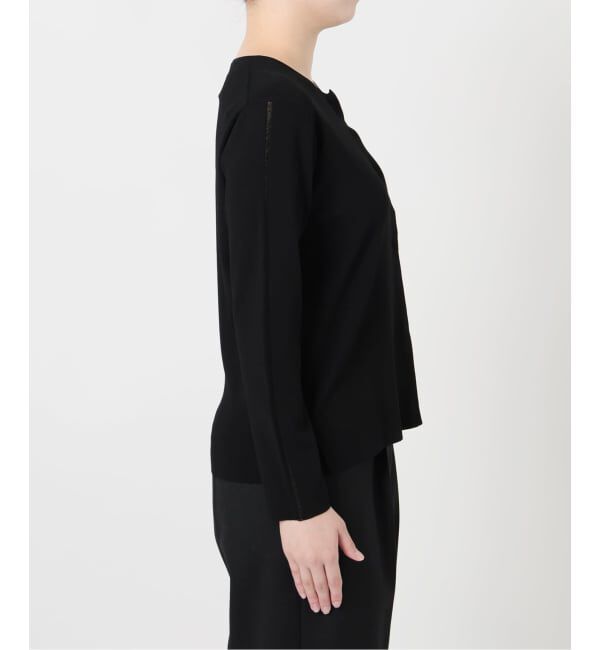 VERMEIL par iena「Room no.8 BLACK ルームエイト ブラック Needle Snap カーディガン BR8KN-264」|カーディガン|