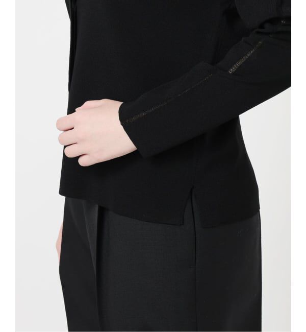 VERMEIL par iena「Room no.8 BLACK ルームエイト ブラック Needle Snap カーディガン BR8KN-264」|カーディガン|