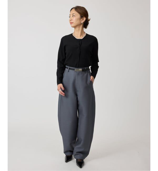 VERMEIL par iena「Room no.8 BLACK ルームエイト ブラック Needle Snap カーディガン BR8KN-264」|カーディガン|