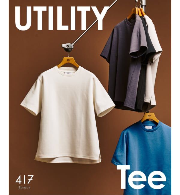 417 EDIFICE「&rdquo;追加&rdquo;WEB限定 &rdquo;接触冷感＆速乾＆アンチピリング&rdquo; utility EVERYDAY Tシャツ」|Tシャツ・カットソー|