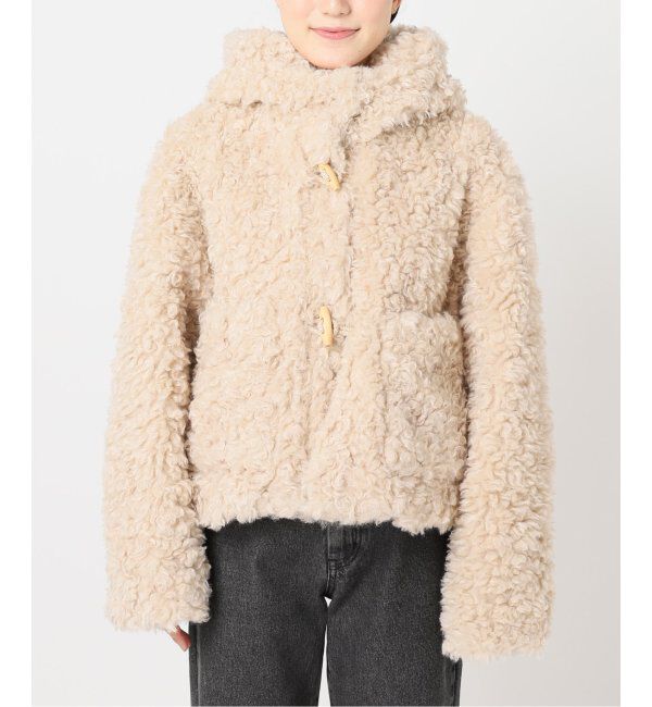 U by SPICK&SPAN「カールフェイクファーショートダッフル」|ダッフルコート|