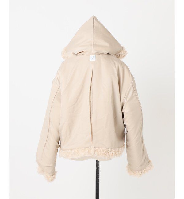 U by SPICK&SPAN「カールフェイクファーショートダッフル」|ダッフルコート|