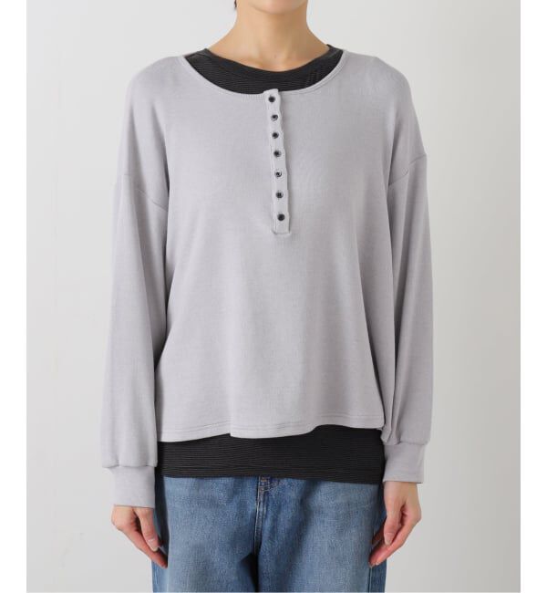FRAMeWORK「onit/オニット 別注レイヤードヘンリーネックプルオーバー（2枚セット）」|Tシャツ・カットソー|