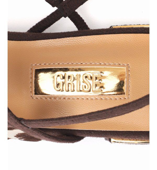 GRISE「GRISEポインテッドコンビストラップスリングバック」|その他|
